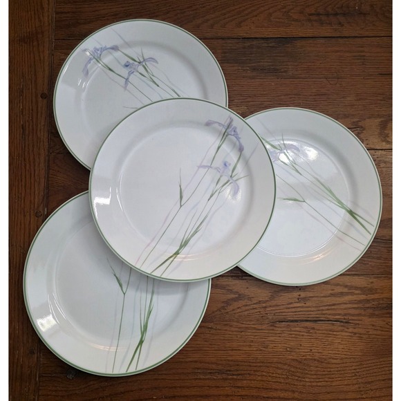 Corelle Other - Corelle Shadow Iris 10.25" Dinner Plates Set of 4 Lavender Floral Replacement